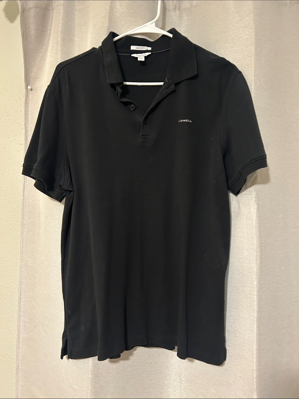 Calvin Klein Men's Black Short-Sleeve Polo